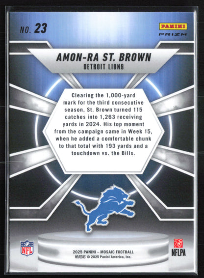 Amon-Ra St. Brown Center Stage Mosaic Prizm