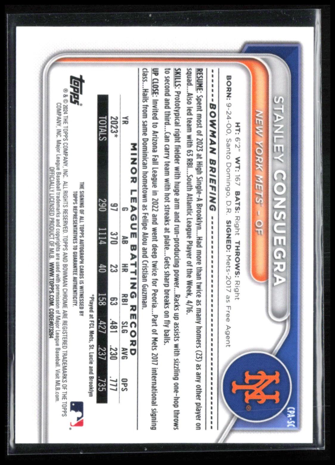 Stanley Consuegra 1st Bowman Auto