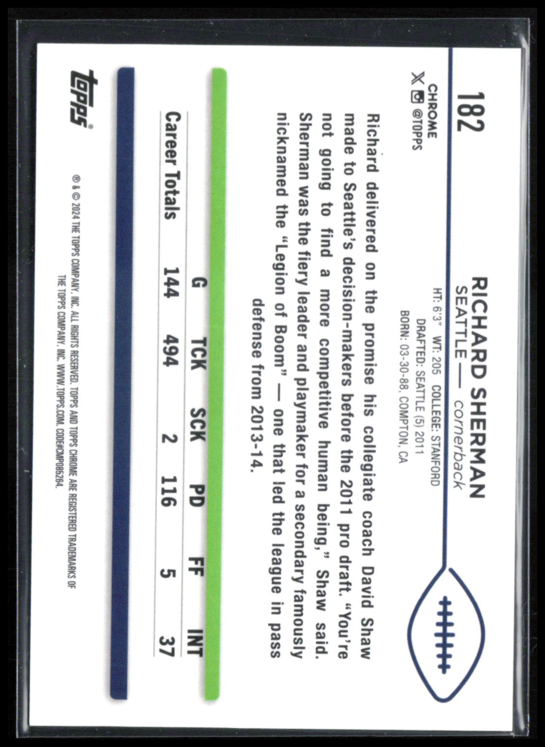 Richard Sherman Orange Wave /25