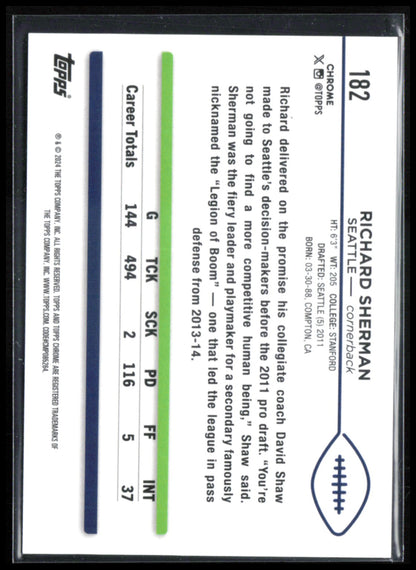 Richard Sherman Orange Wave /25