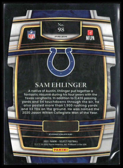 Sam Ehlinger RC Silver Die-Cut