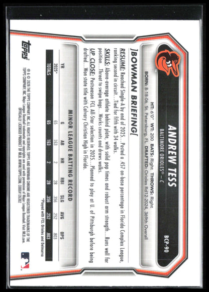 Andrew Tess 1st Bowman Chrome