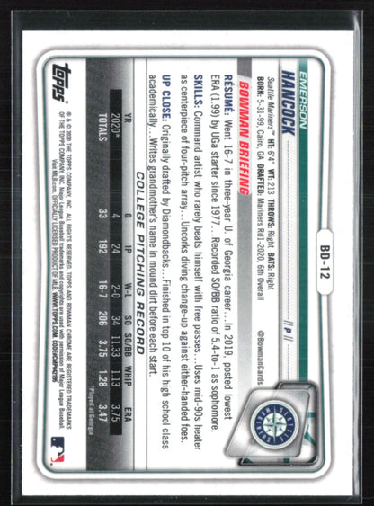 Emerson Hancock 1st Bowman