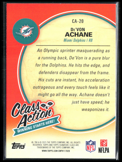 De'Von Achane Class Action