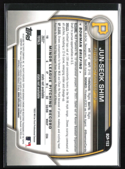 Jun-Seok Shim 1st Bowman Mojo