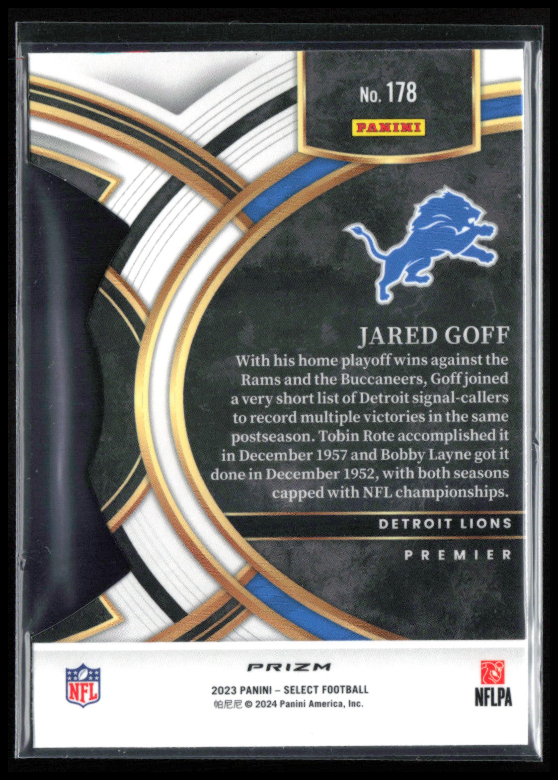 Jared Goff RWB Die-Cut