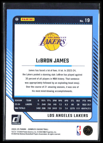 LeBron James Wedges Parallel 2024-25 Donruss