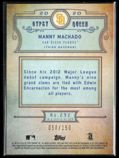 Manny Machado Blue /150