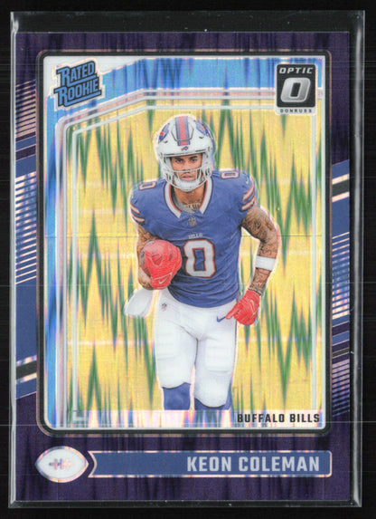 Keon Coleman RC Purple Shock