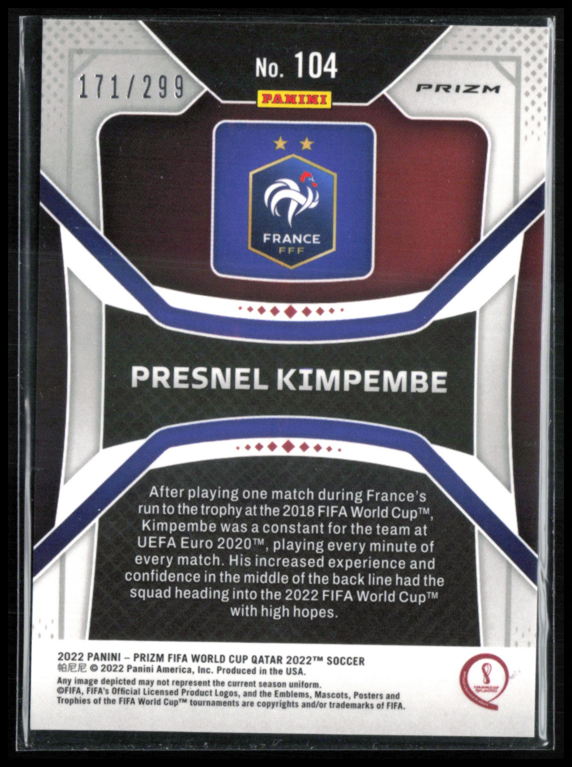 Presnel Kimpembe RC Blue /299
