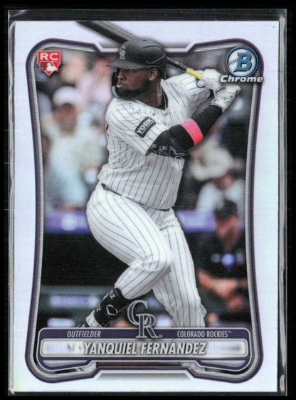 Yanquiel Fernandez RC Red Rookie Logo