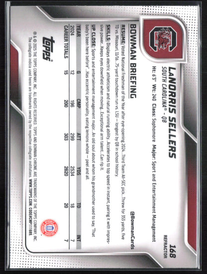 LaNorris Sellers 1st Bowman Refractor