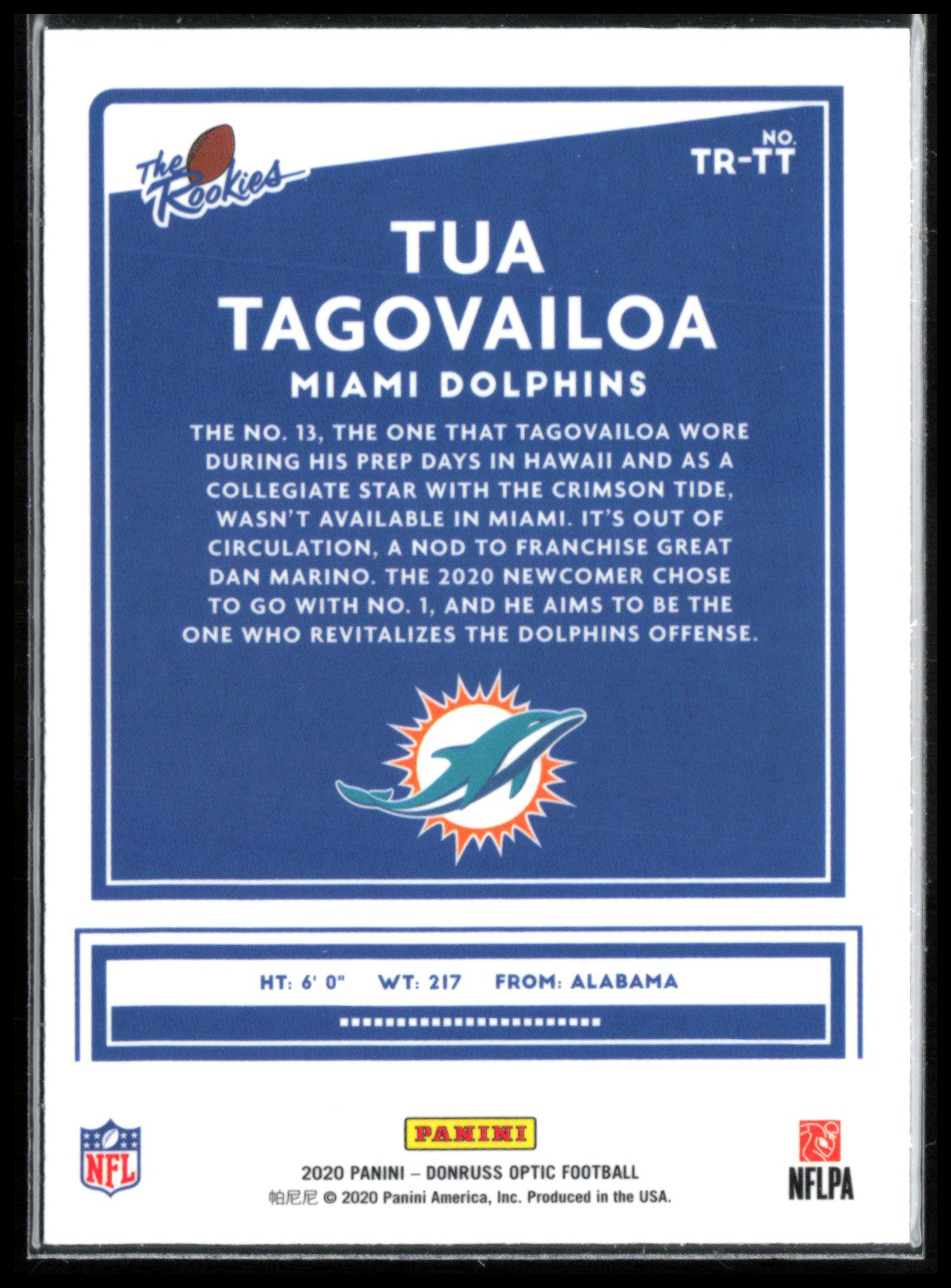 Tua Tagovailoa RC The Rookies Optic
