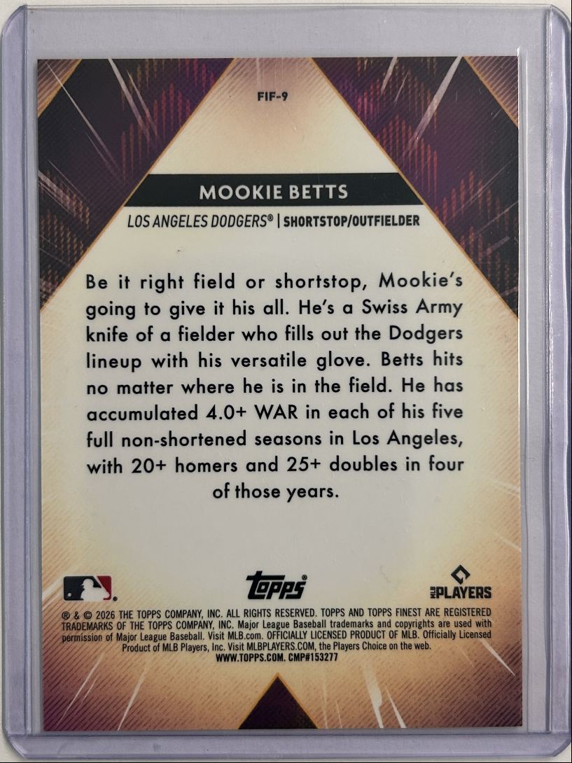 Mookie Betts Mini Diamond Finest Forces