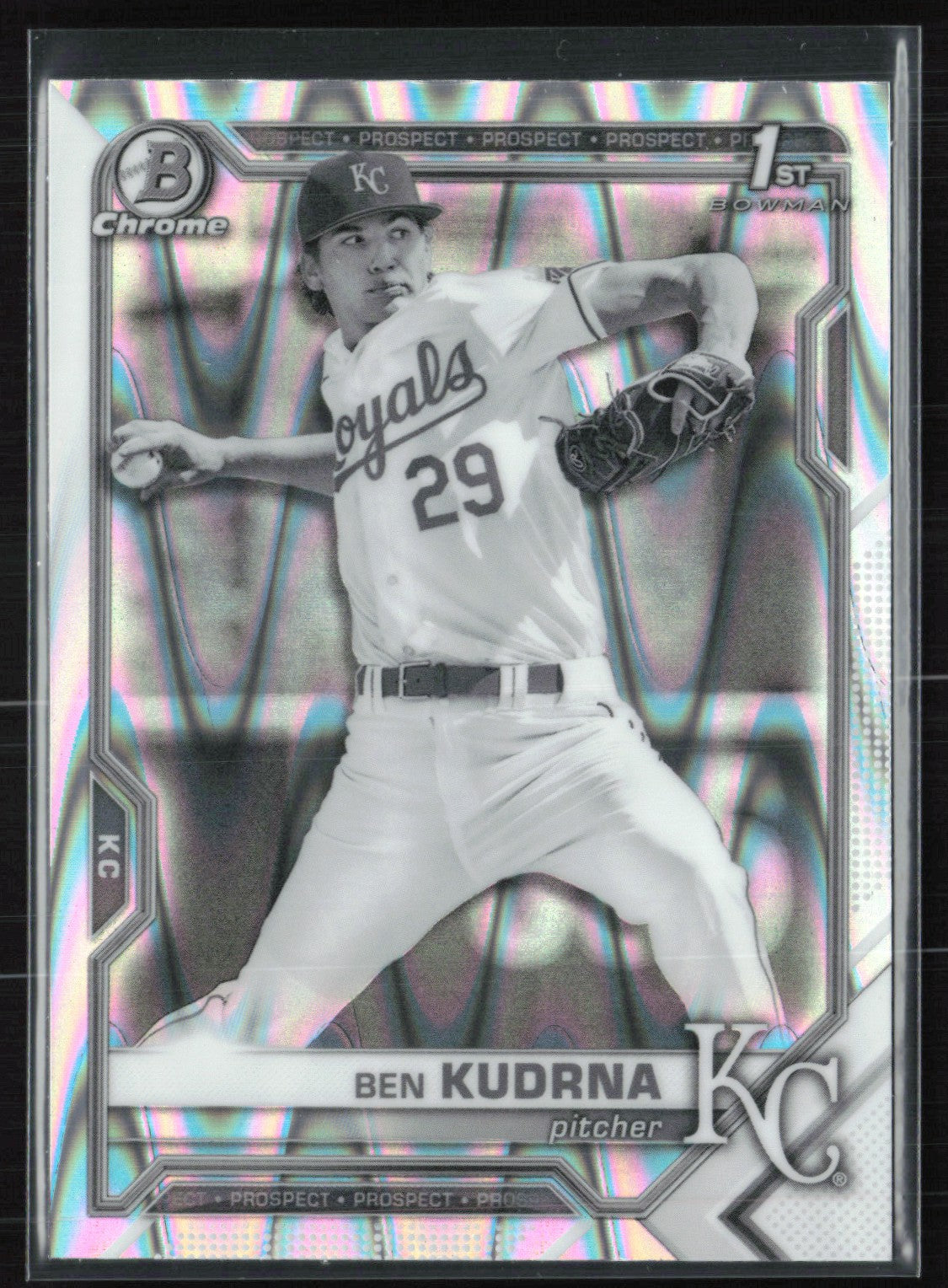 Ben Kudrna 1st Bowman Raywave B&W