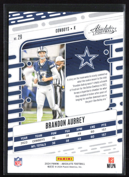 Brandon Aubrey Red Blue