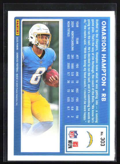 Omarion Hampton RC Blue Press Proof