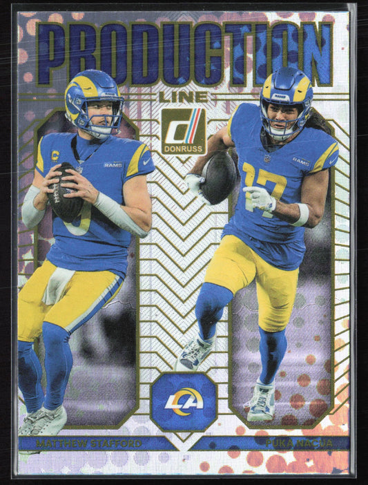 Matthew Stafford/Puke Nacua Production Line