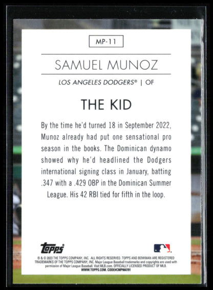 Samuel Munoz Prospects