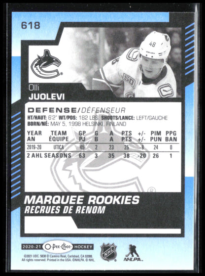 Olli Juolevi RC Marquee Rookies