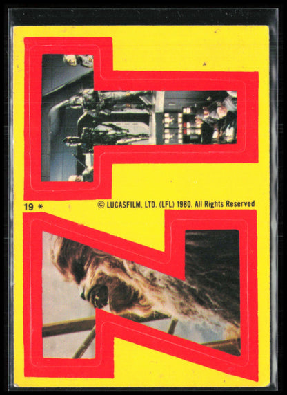 Star Wars Sticker 1980 Topps Empire Strikes Back