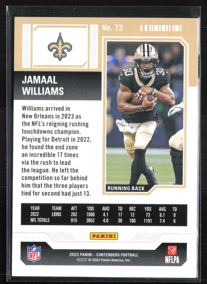 Jamaal Williams Green Laser