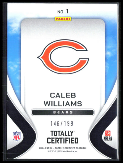 Caleb Williams RC /199 Purple Mirror Franchise Foundations