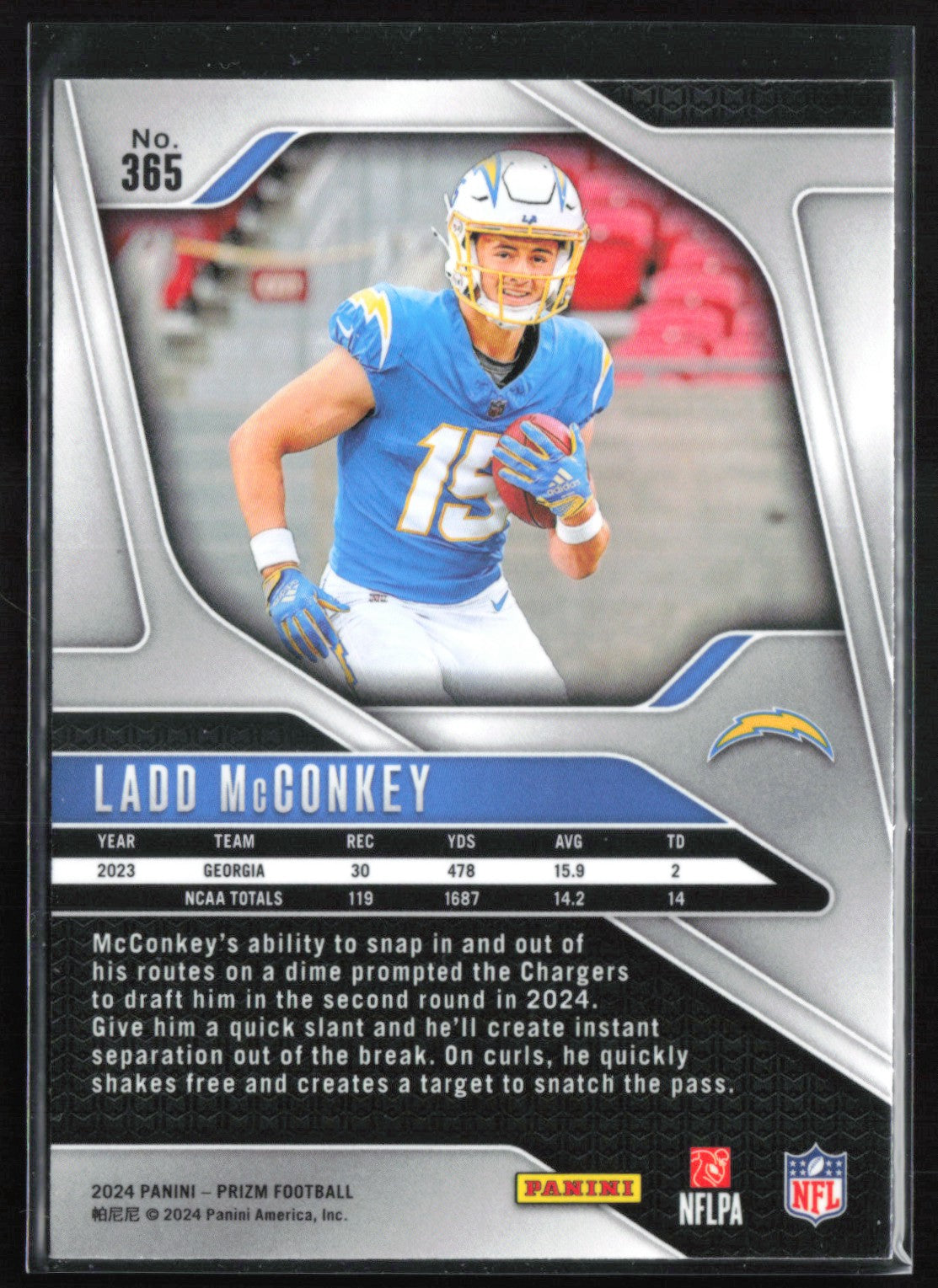 Ladd McConkey RC 2024 Prizm