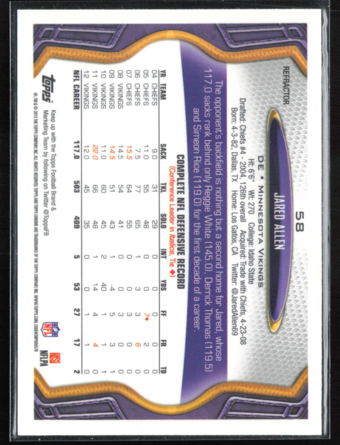 Jared Allen X-Fractor