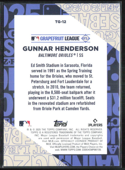 Gunnar Henderson Grapefruit League