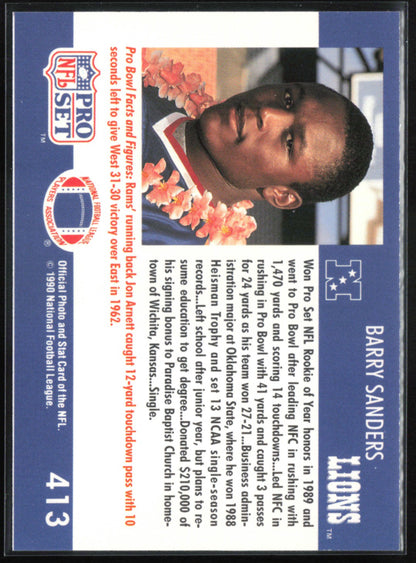 Barry Sanders 1990 Pro Bowl
