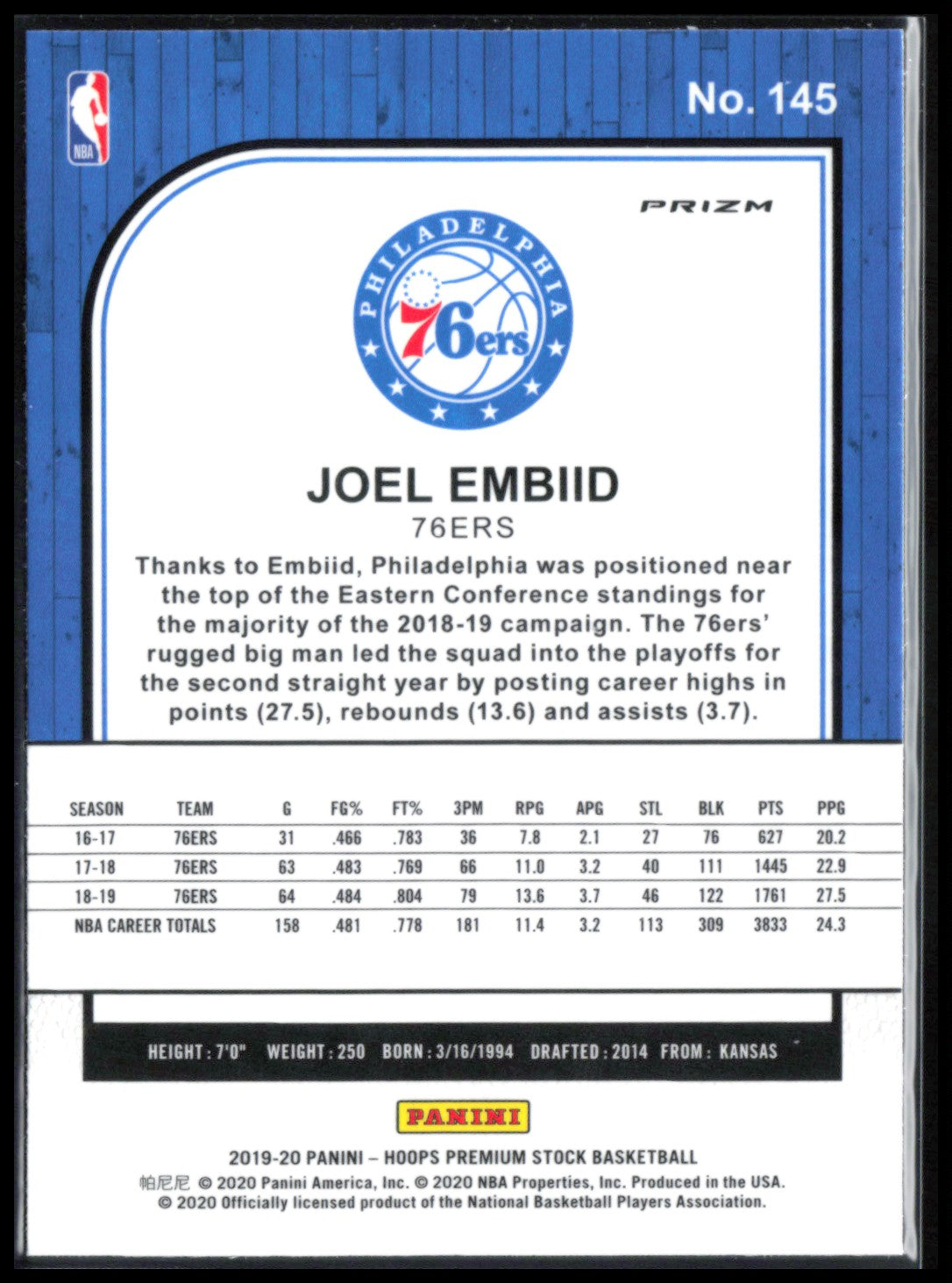Joel Embiid Holo