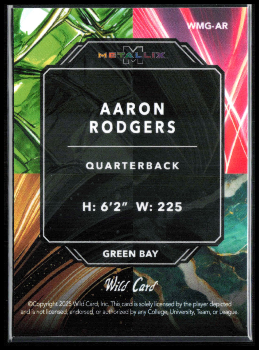 Aaron Rodgers /4 Metallix 2025 Wild Card