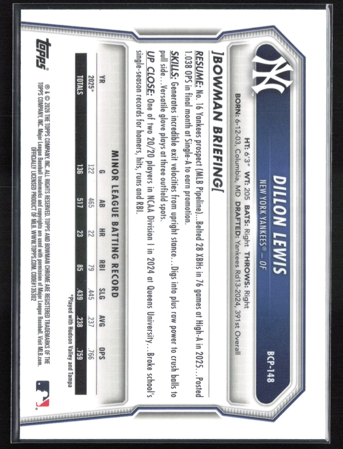Dillon Lewis 1st Bowman