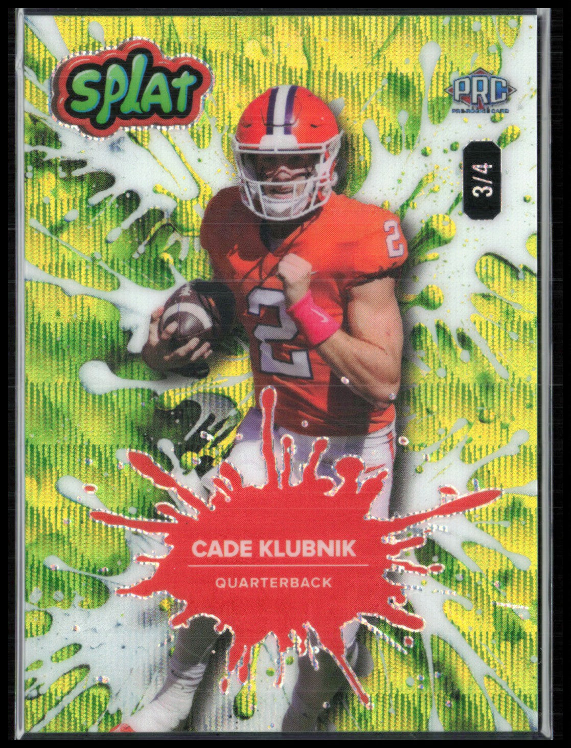 Cade Klubnik /4 PRC 2025 Wild Card Splat