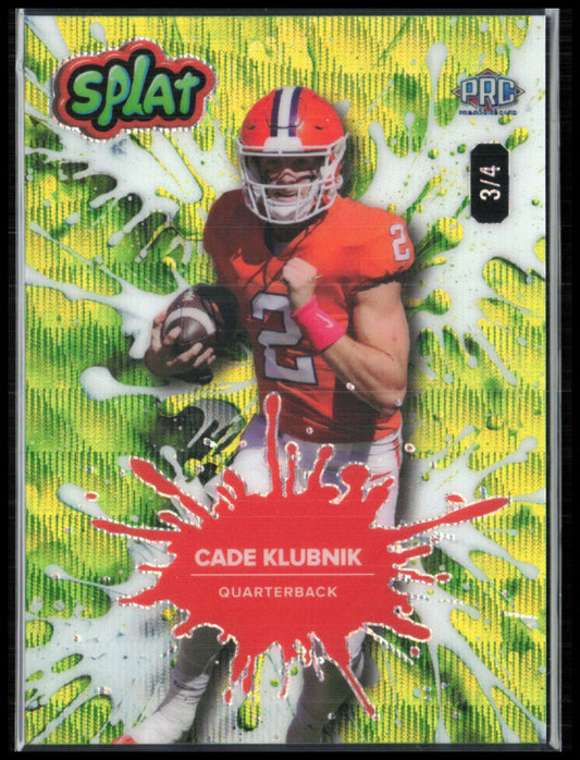 Cade Klubnik /4 PRC 2025 Wild Card Splat