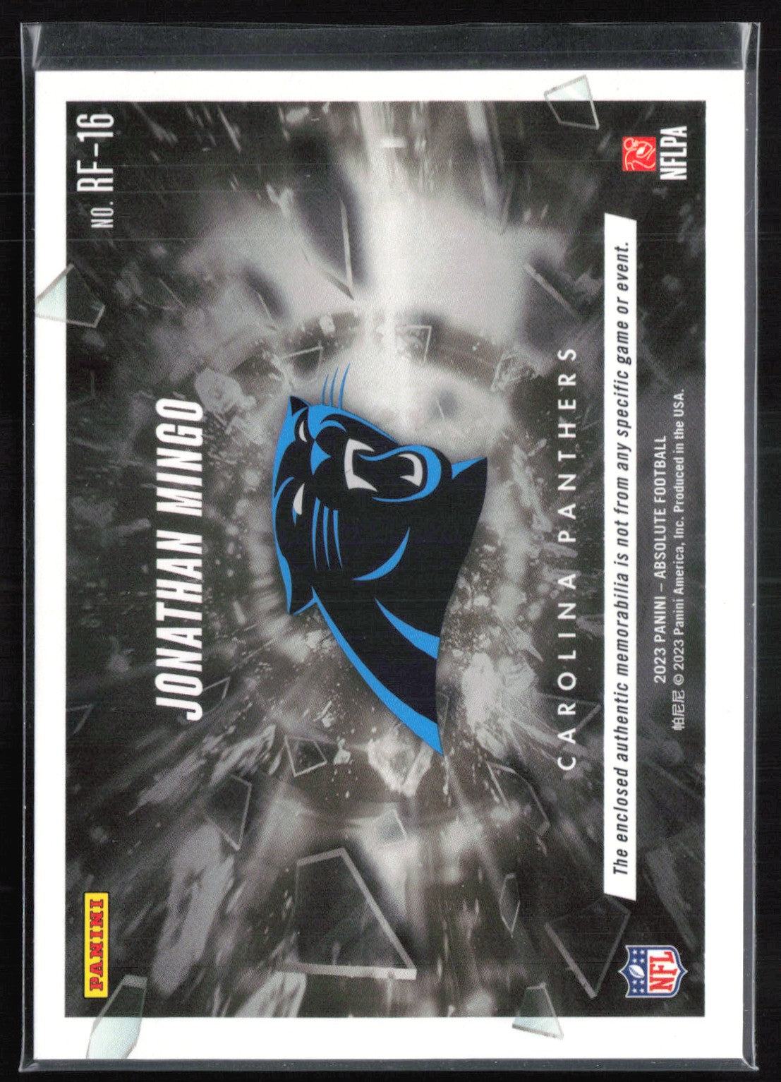 Jonathan Mingo RC Mem Rookie Force