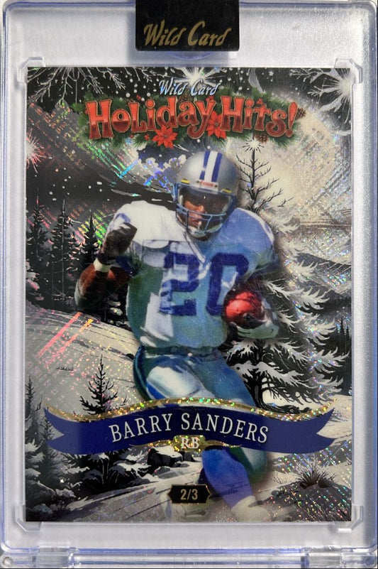 Barry Sanders /3 Holiday Hits Wild Card