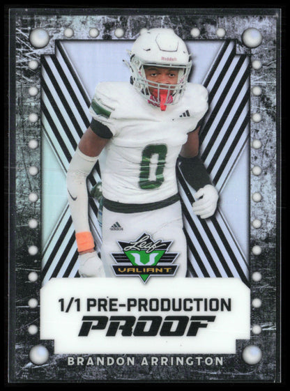 Brandon Arrington 1/1 Pre-Production Proof
