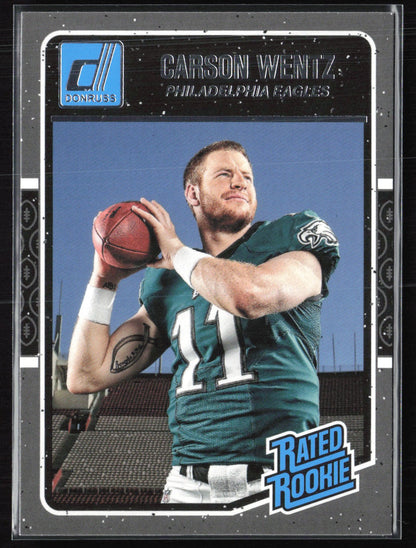 Carson Wentz RC 2016 Donruss Rated Rookie