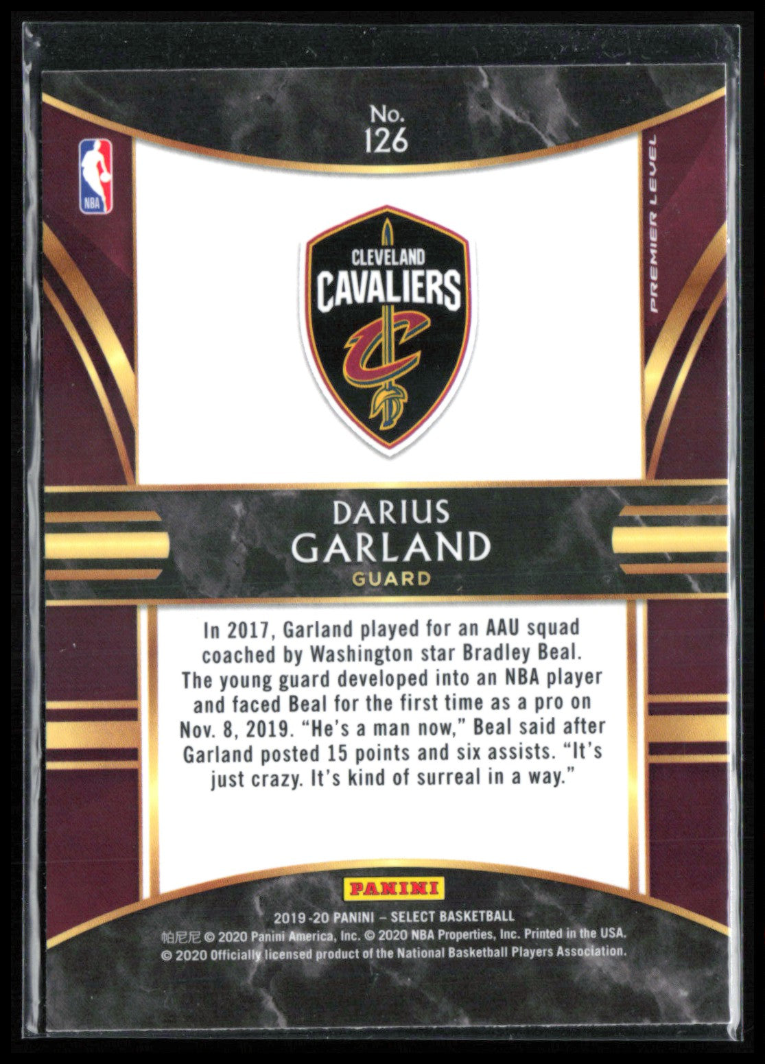 Darius Garland RC Premier Level
