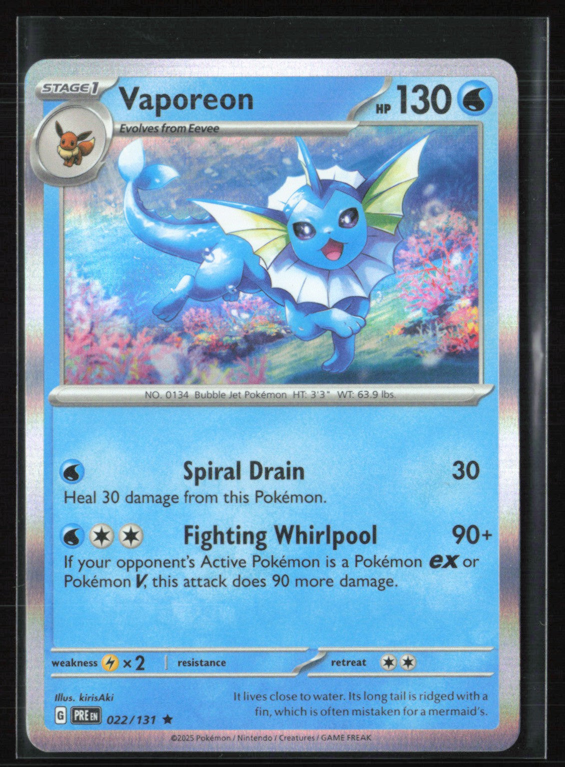Vaporeon Rare Holo