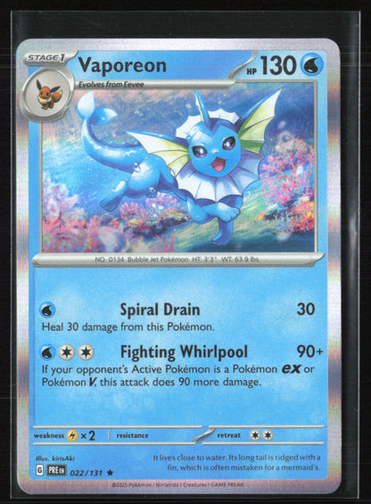 Vaporeon Rare Holo