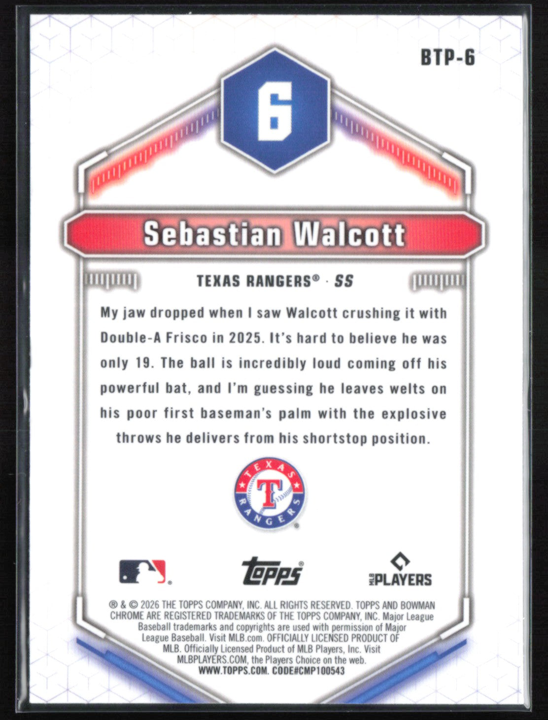 Sebastian Walcott Top 100