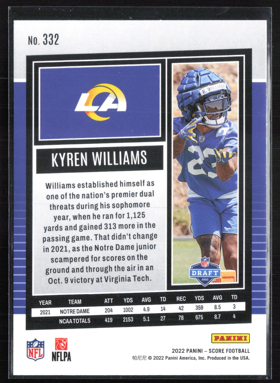 Kyren Williams RC