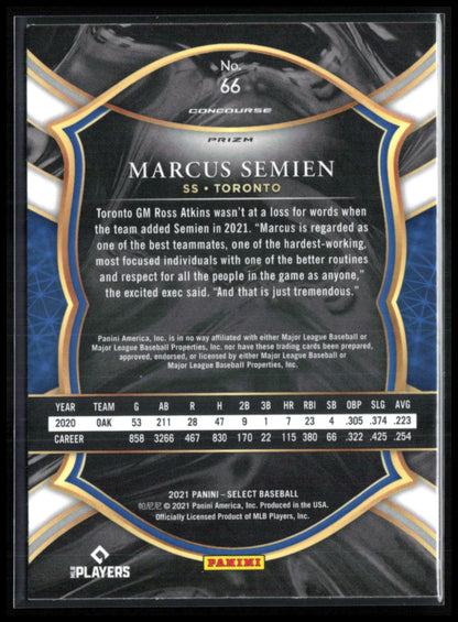 Marcus Semien Silver Concourse
