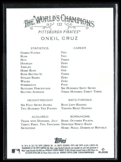 Oneil Cruz RC