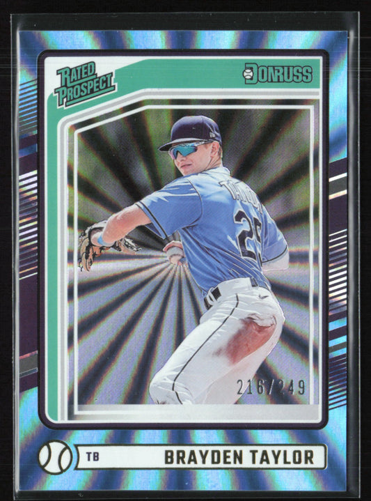 Brayden Taylor Prospect /249 Blue Laser