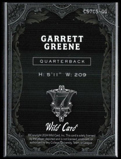 Garrett Greene PRC /6 2024 Wild Card