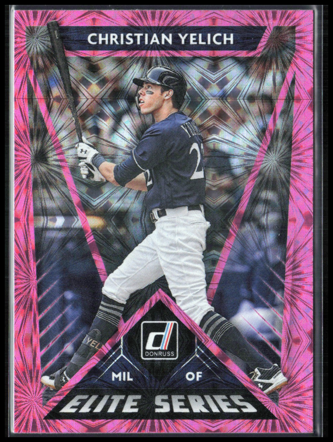 Christian Yelich Pink Fireworks